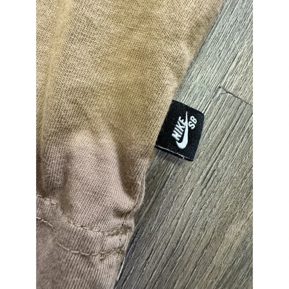 Nike SB The Nike Tee Loose Fit XL Brown Graphic T-Shirt Wash And Dry Art Skate
